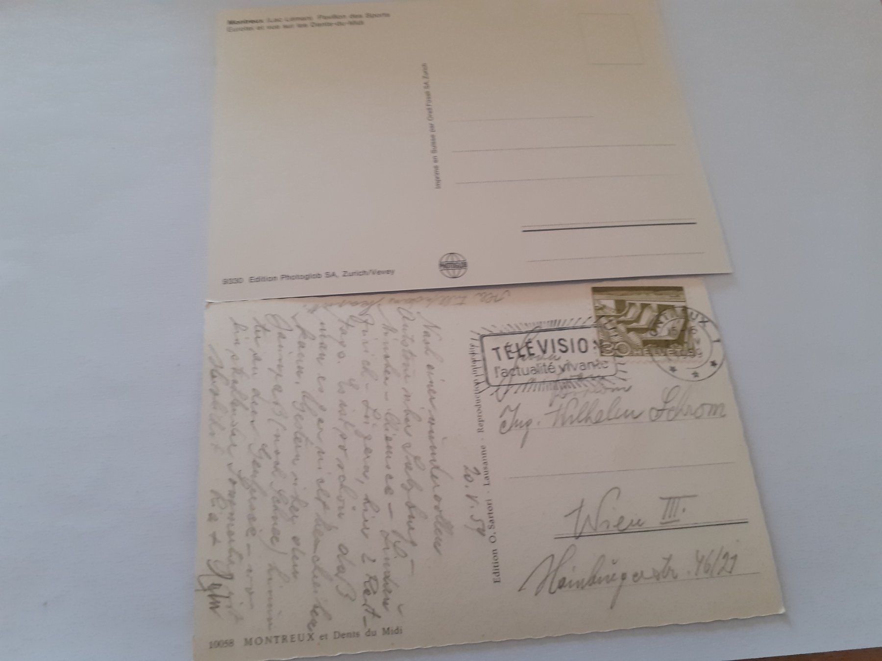 Cartes postales: MONTREUX - 1959 – D'occasion à Winterthur par Ornyx7 1