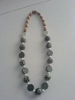 Collana di perle in fimo "noir"