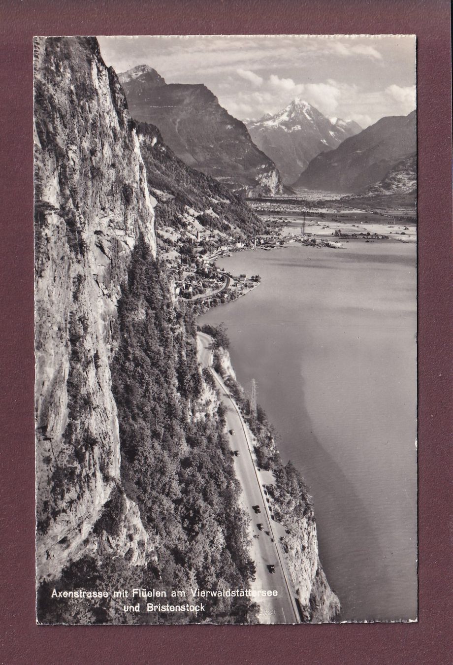 Cartoline postali: AXENSTRASSE - Bristenstock – Usato da Pully venduto da nicecards