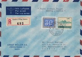 Erstflug TWA Genf - Boston 1946