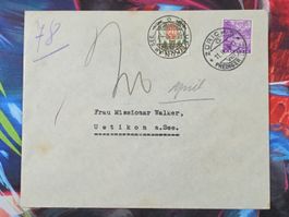 CL31 Enveloppe + Timbre Suisse 1936