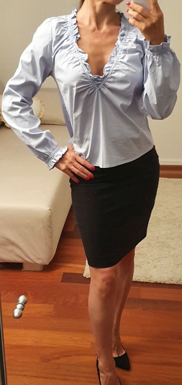 Camicette: Bluse NAKD Gr. 34 hellblau – Usato da Stansstad venduto da InStyle8 4