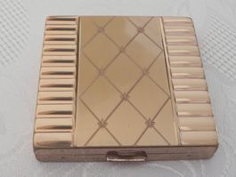 RAR Puderdose mit Original Tasche Majestic U.S.A. ca.1940-50