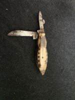 Taschenmesser Knochengriff antik gebraucht defekt