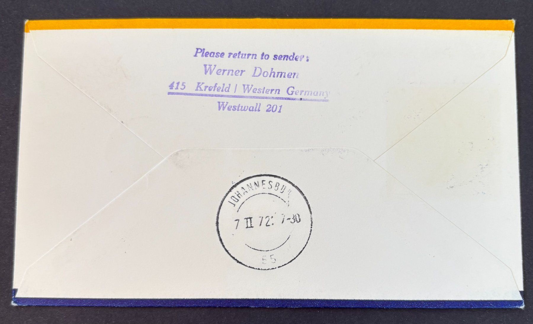 Alle Briefmarken: LUFTHANSA ERSTFLUG LH-540 BOEING 747 – Gebraucht aus Ostermundigen von wini63 1