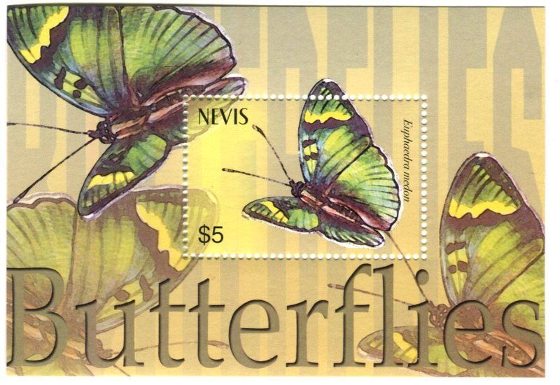 Alle Briefmarken: Block "Schmetterlinge". Nevis. – Neu und originalverpackt aus Basel von Butsch5