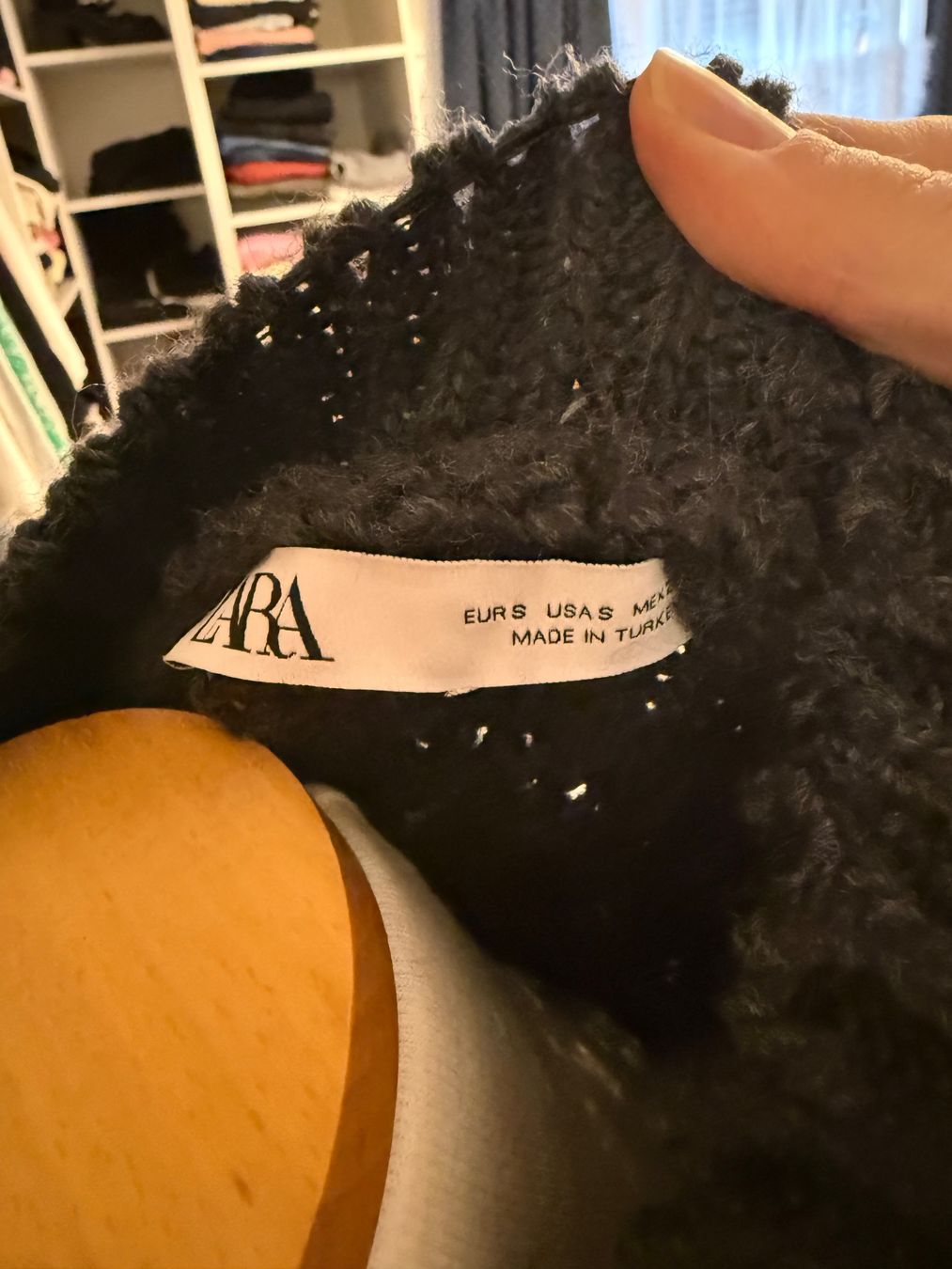 Zara Maglioni & Felpe: Warmer Strickpullover von Zara Fransen, Grösse S, Schwarz – Nuovo (secondo la descrizione) da Arch venduto da ellaisa84 3