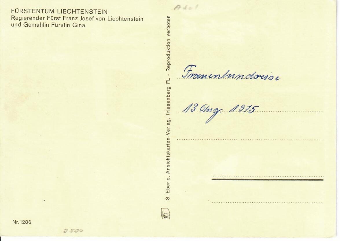 Cartoline postali: Liechtenstein – Usato da Hochdorf venduto da Ziegel-16 1