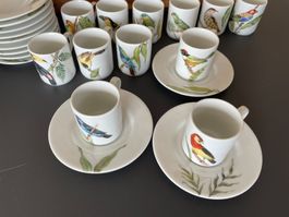 Ensemble de 12 tasse à moka/expresso et leurs soucoupes