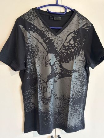 Herren T-Shirt schwarz mit Muster von Rainbow