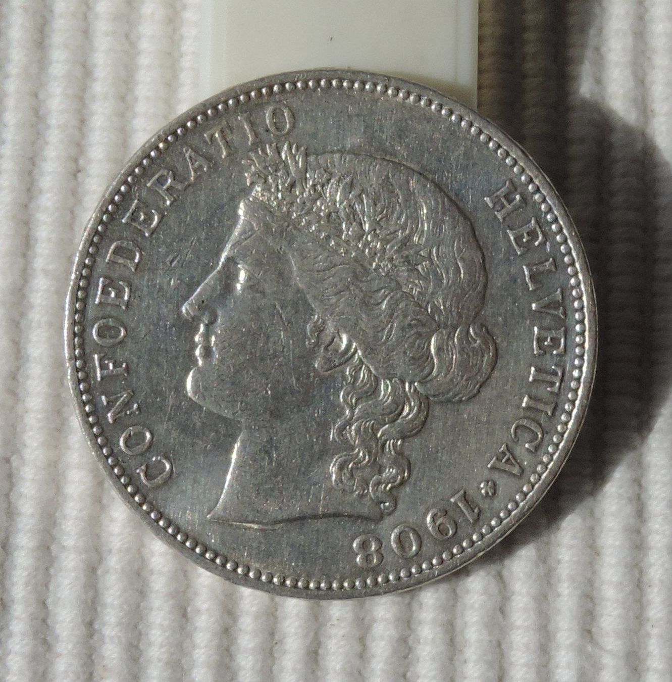 Tutti le monete: 5 Franken 1908ss-vz Silber – Usato da Gommiswald venduto da Malediven2025