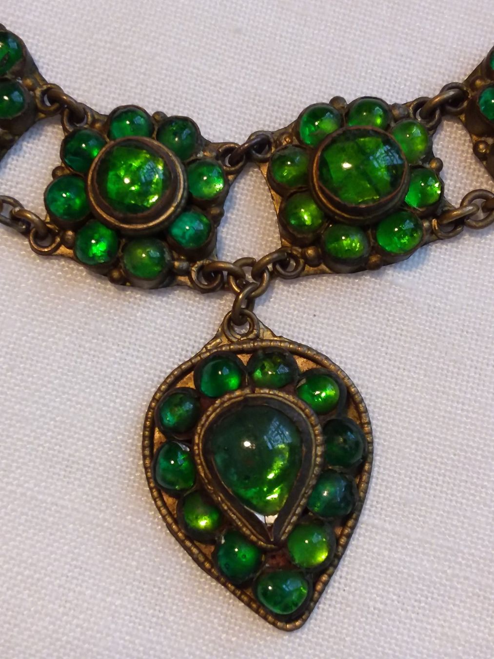 Catenine: Antikes TOP Collier Glas/Folie ca 1880 oder früher – Usato da Zürich venduto da helsan 4