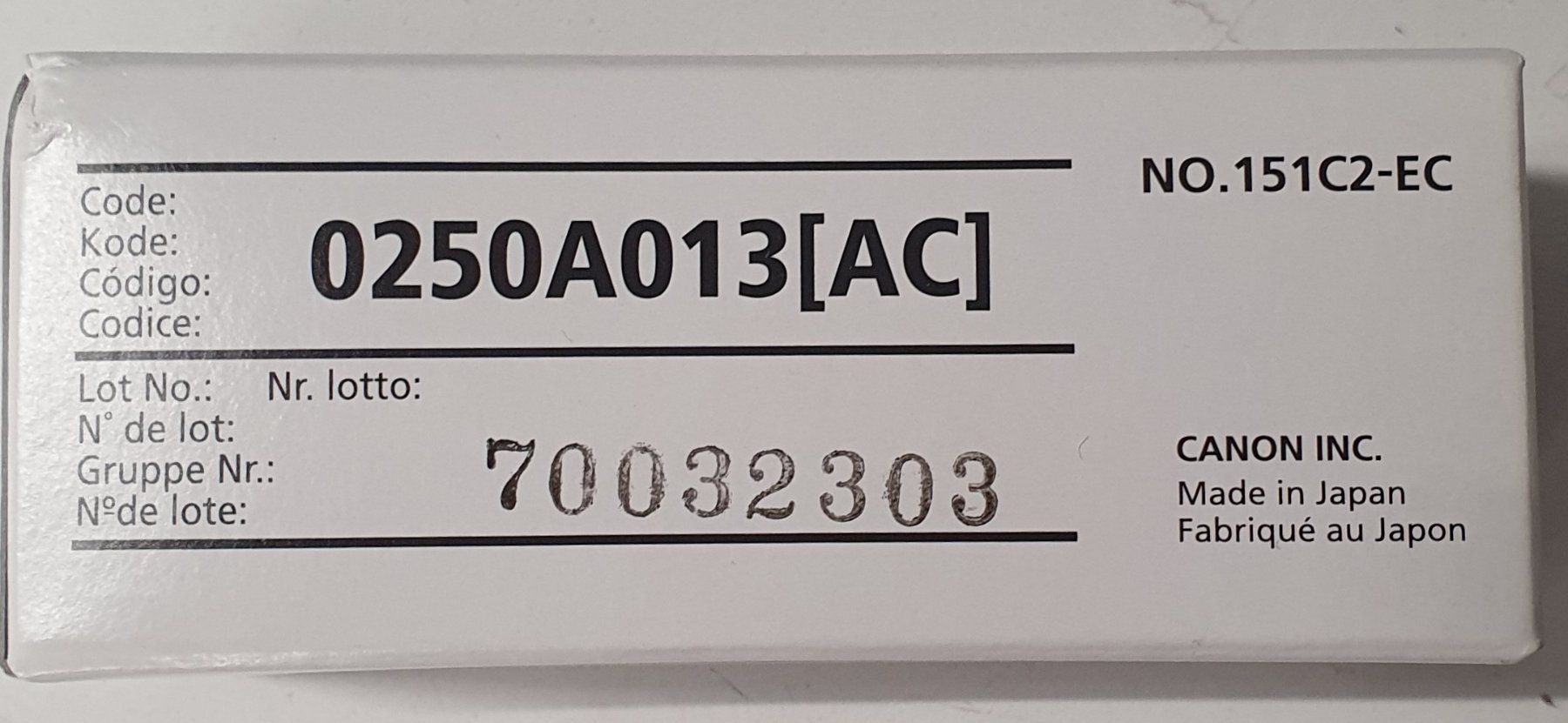 Canon Drucker: Canon Stapel Cardridge D3 – Neu und originalverpackt aus Samstagern von Maximus14 1