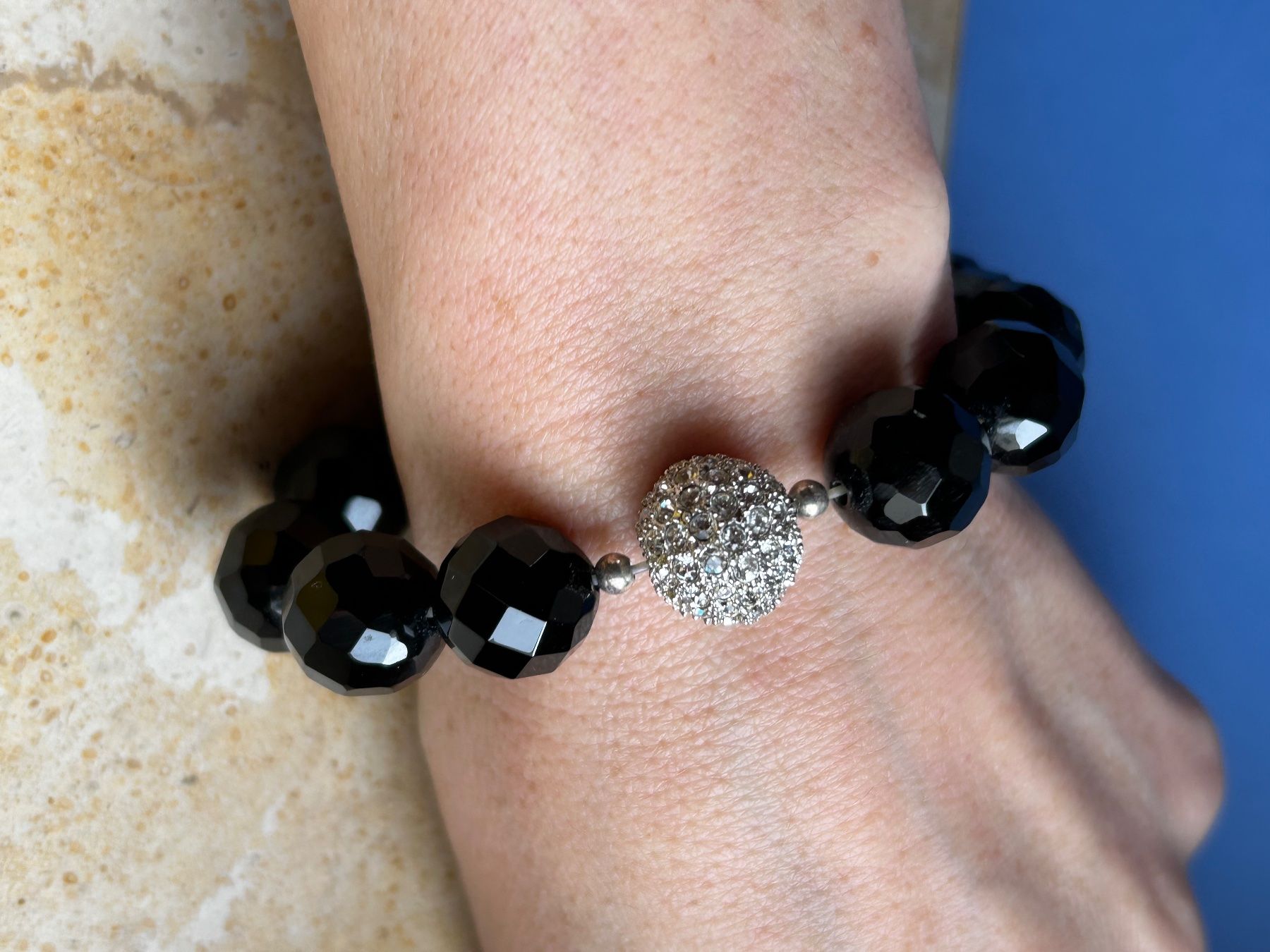 Bracciali & Braccialetti: Onyx Armband mit Glitzerten 20cm – Usato da Dittingen venduto da Bellevista 7