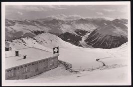 AK Station Weissfluhjoch Davos-Parsennbahn 1933, Engi-Vetsch