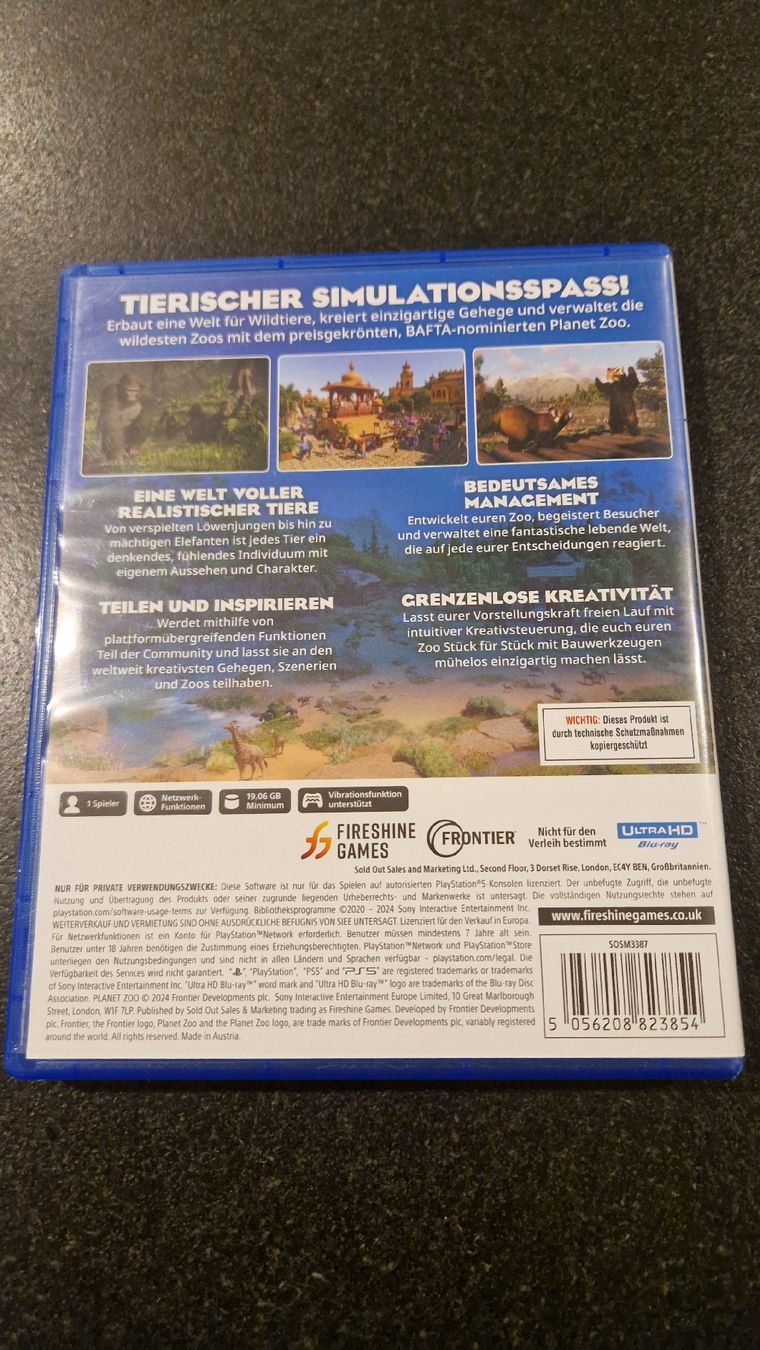 Spiele: Planet Zoo Ps5 – Gebraucht aus Holderbank AG von Yoshi.. 1