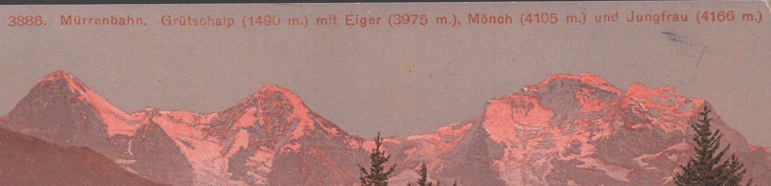 Ansichtskarten: Mürrenbahn  Grütschalp  1908 – Gebraucht aus Aarau von kufi44 1
