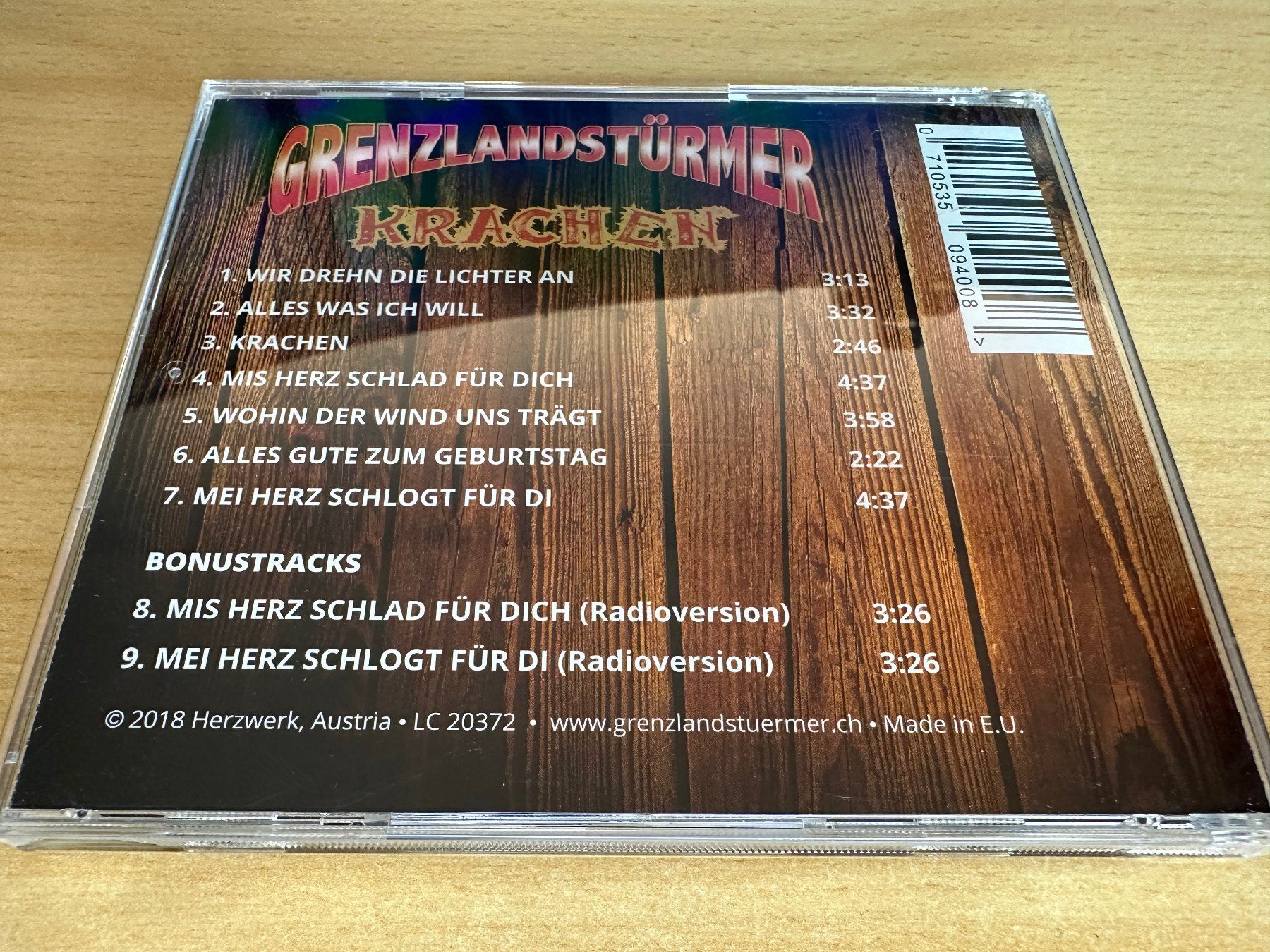 CD: Grenzlandstürmer - Krachen – Usato da Rikon im Tösstal venduto da Alpenmutz 1