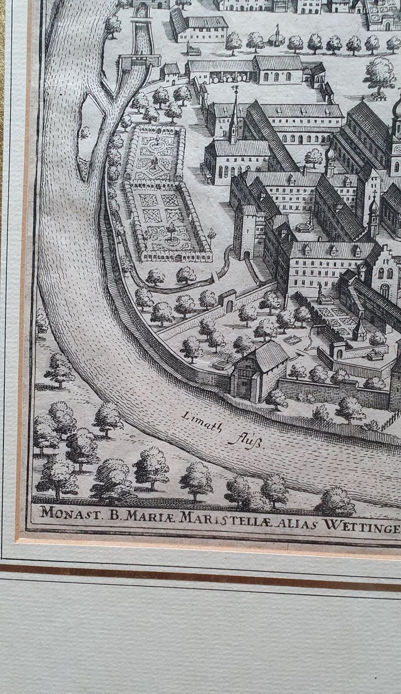 Stiche: Original Kupferstich von M. Merian, Wettingen – Gebraucht aus Kreuzlingen von Rschweiz1 2