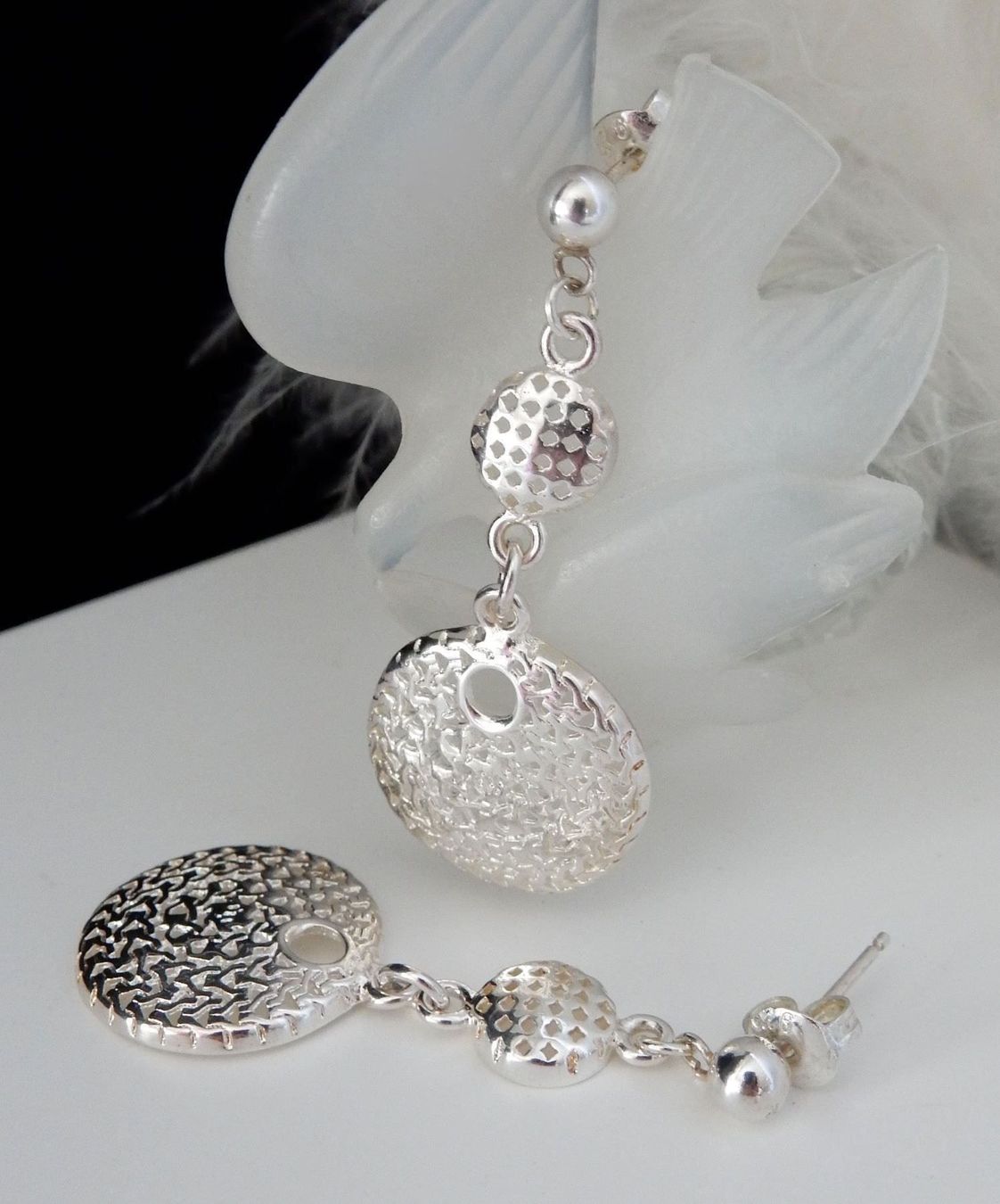 Orecchini pendenti & Orecchini a lobo: Silber Ohr-Stecker – Nuovo e nell'imballaggio originale da Allschwil venduto da Weyli18