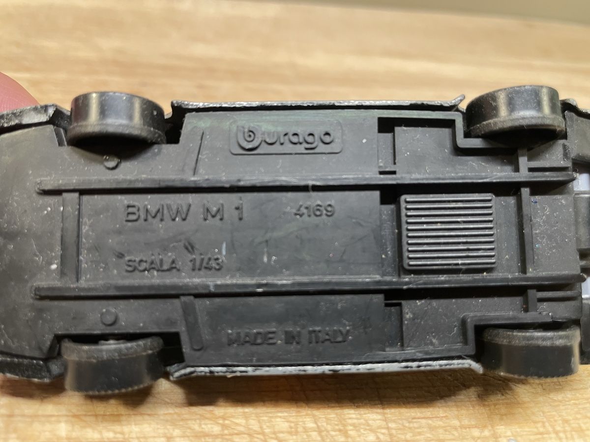Bburago Modellini d'auto: Burago BMW M1 – Usato da Frauenfeld venduto da Challenger77 5