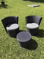 Lounge-Set 3-teilig  2 Sessel + Tisch