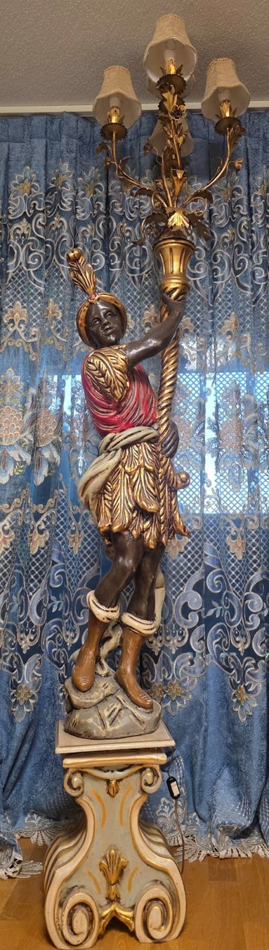 Sculture & Statue: Antiker Nubischer Fackelhalter aus Holz – Usato da Kaufdorf venduto da Nati-Nati 5