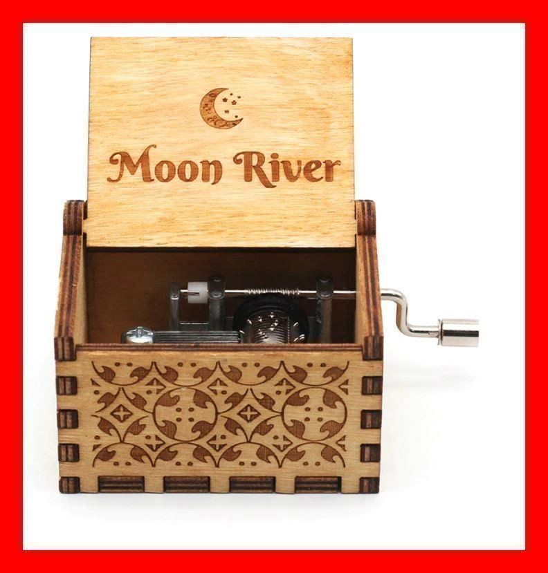 Musikinstrumente: Mini Drehorgel Moon River Holzorgel Lied Audrey Hepburn – Neu und originalverpackt aus Dättlikon von easythings
