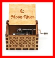 Mini Drehorgel Moon River Holzorgel Lied Audrey Hepburn