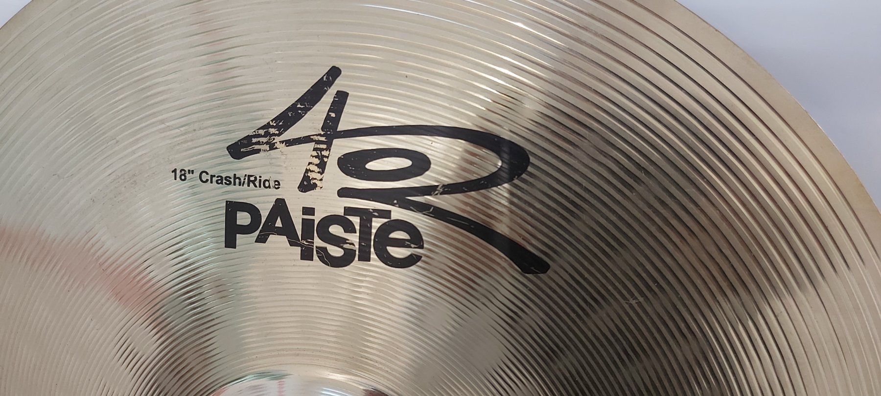 Paiste Strumenti musicali: 18" Crash/Ride Paiste 402 – Usato da Glattbrugg venduto da Swissmusik 1
