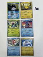 6 Pokemon Sammelkarten gemischt mit Vintage Reverse Holo