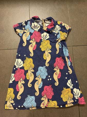 Mini Rodini Kleid Seepferdchen 116/122