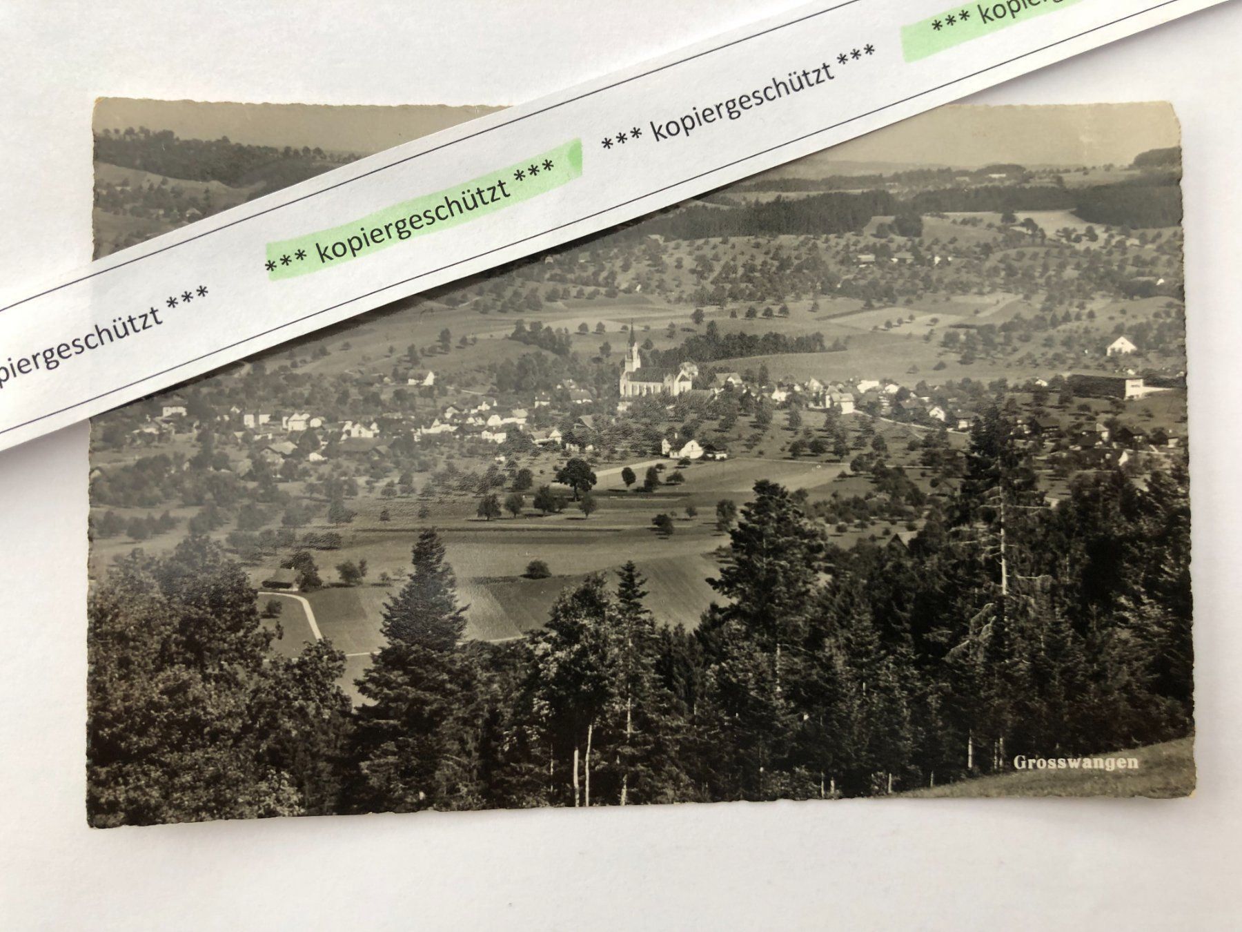 Cartoline postali: 1950 Grosswangen alt schön AK – Usato da Hefenhofen venduto da Bierinder