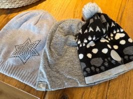 3er Set Wintermützen für Kinder