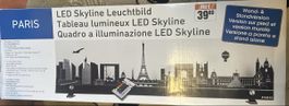 Quadro luminoso LED Skyline Parigi