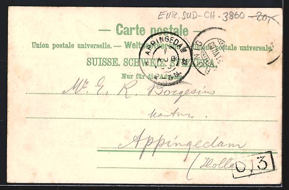 Cartoline postali: Brünig, Bahnhof der Bergbahn mit Restau – Usato da Berlin venduto da bartko-reher 1