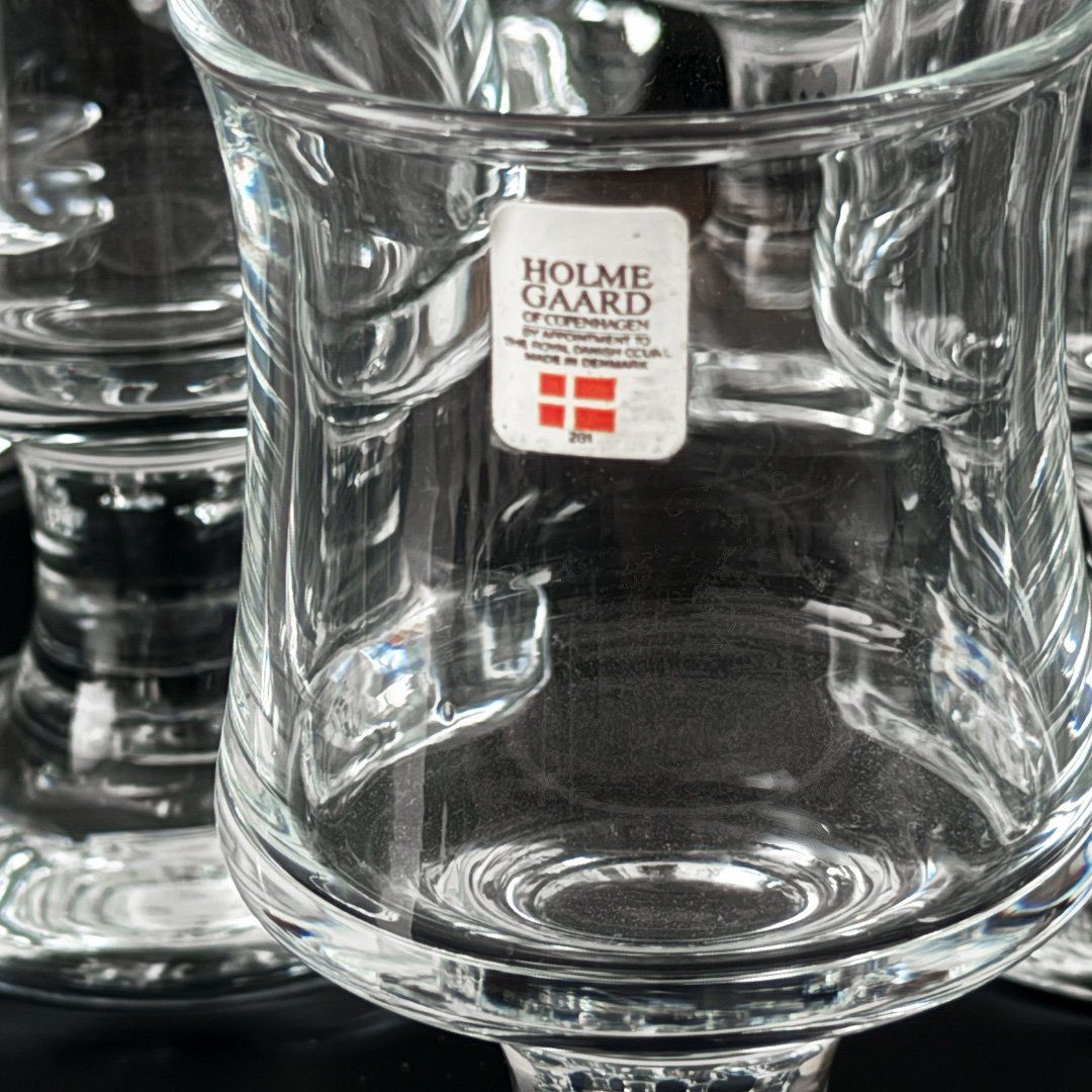 Holmegaard Bicchieri: Holmegaard Gläser Set, dänisches Design, 10 Stück – Usato da Luzern venduto da Eukalyptus 1
