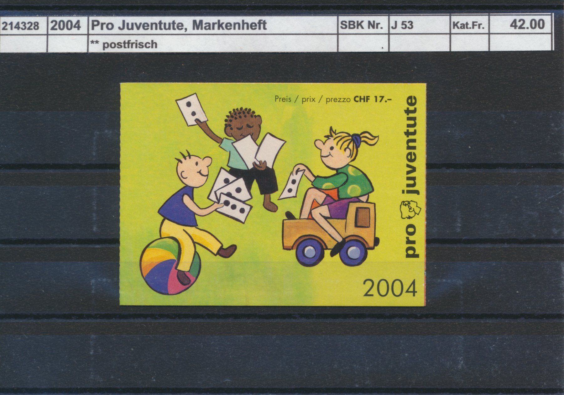Tous les timbres: 2004 Pro Juventute, Markenheftchen, ** postfrisch – Neuf (Voir description) à Winterthur par Zupogeru