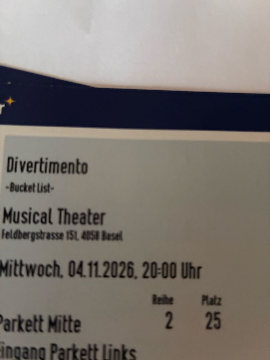 Tickets: 2 Tickets Divertimento Basel – Neu und originalverpackt aus Aarwangen von Dlt7 1
