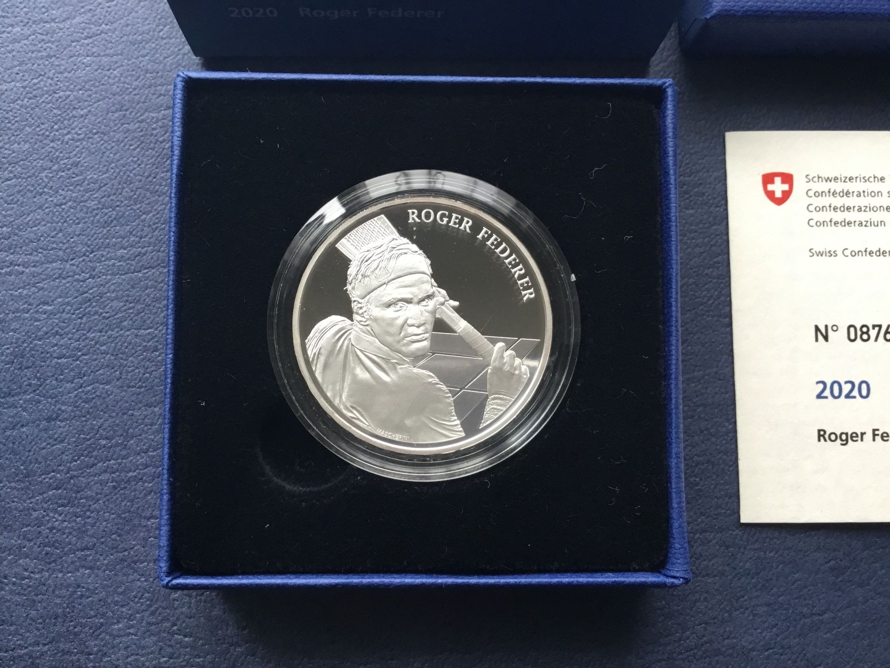 Tutti le monete: 20 Franken Silbermünze R.Federer 2020 PP – Nuovo e nell'imballaggio originale da St. Margrethen SG venduto da alfapeugeot10 1