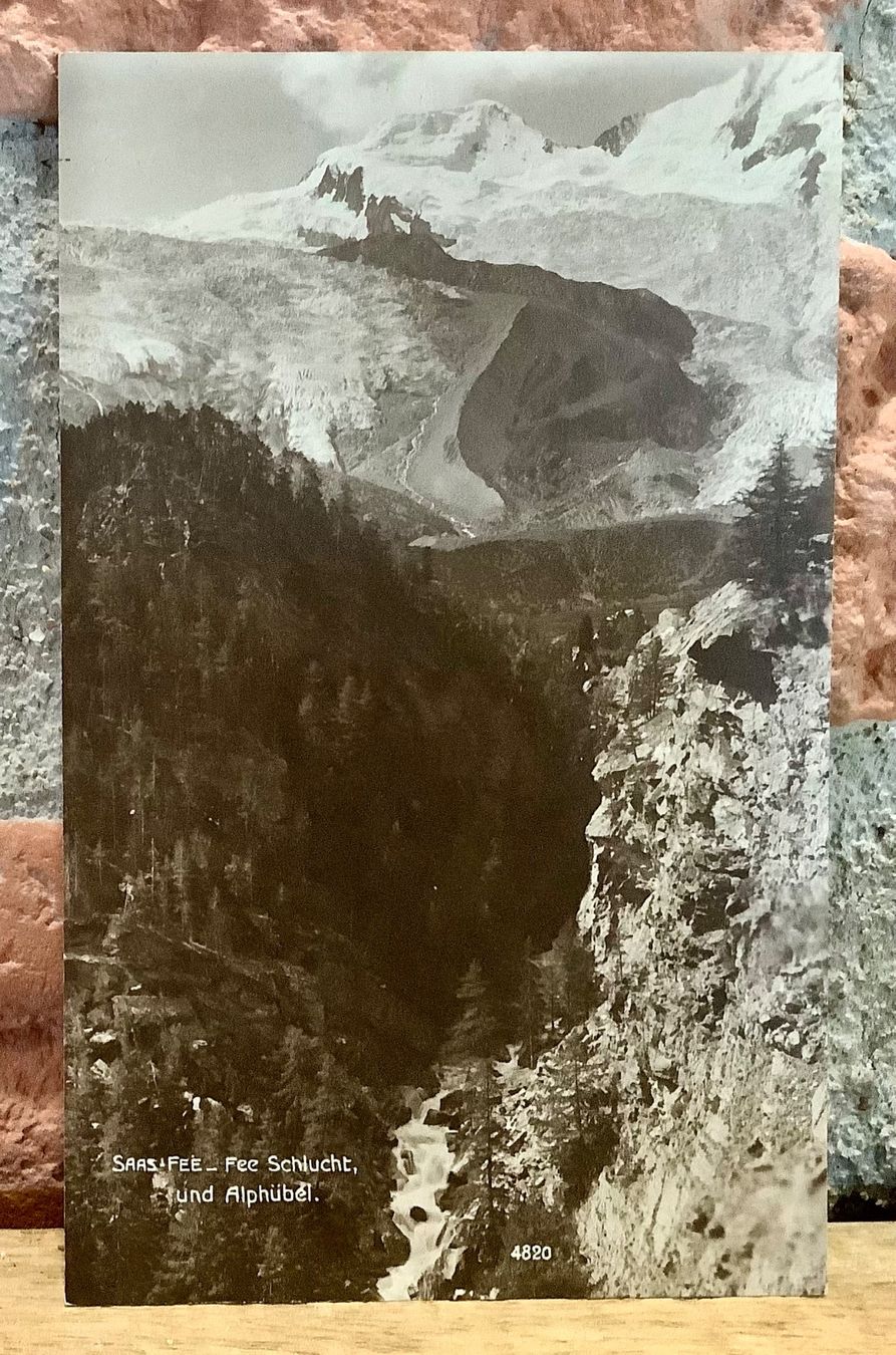 Cartoline postali: 1921 - SAAS-FEE - Fee Schlucht & Alphübel – Usato da Root venduto da ENGLAND-TREASURES