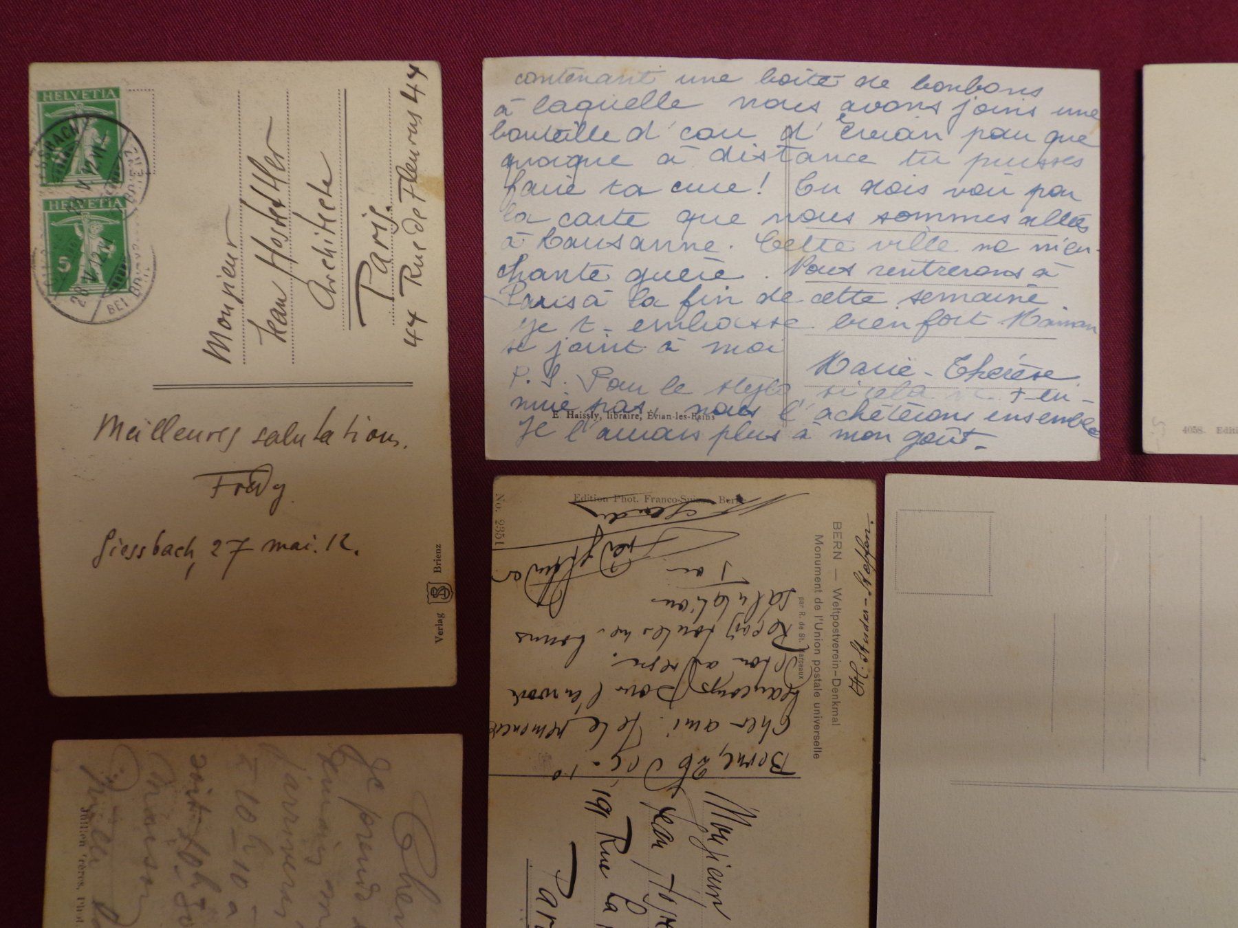Cartoline postali: Antike Postkarten Ansichtskarten Schweiz Sammlung 10 Stück – Usato da Andeer venduto da Baerenburger 5