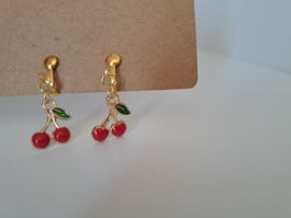 Süsse Kirschen Ohrclips Retro Stil Sommer Neu🍒