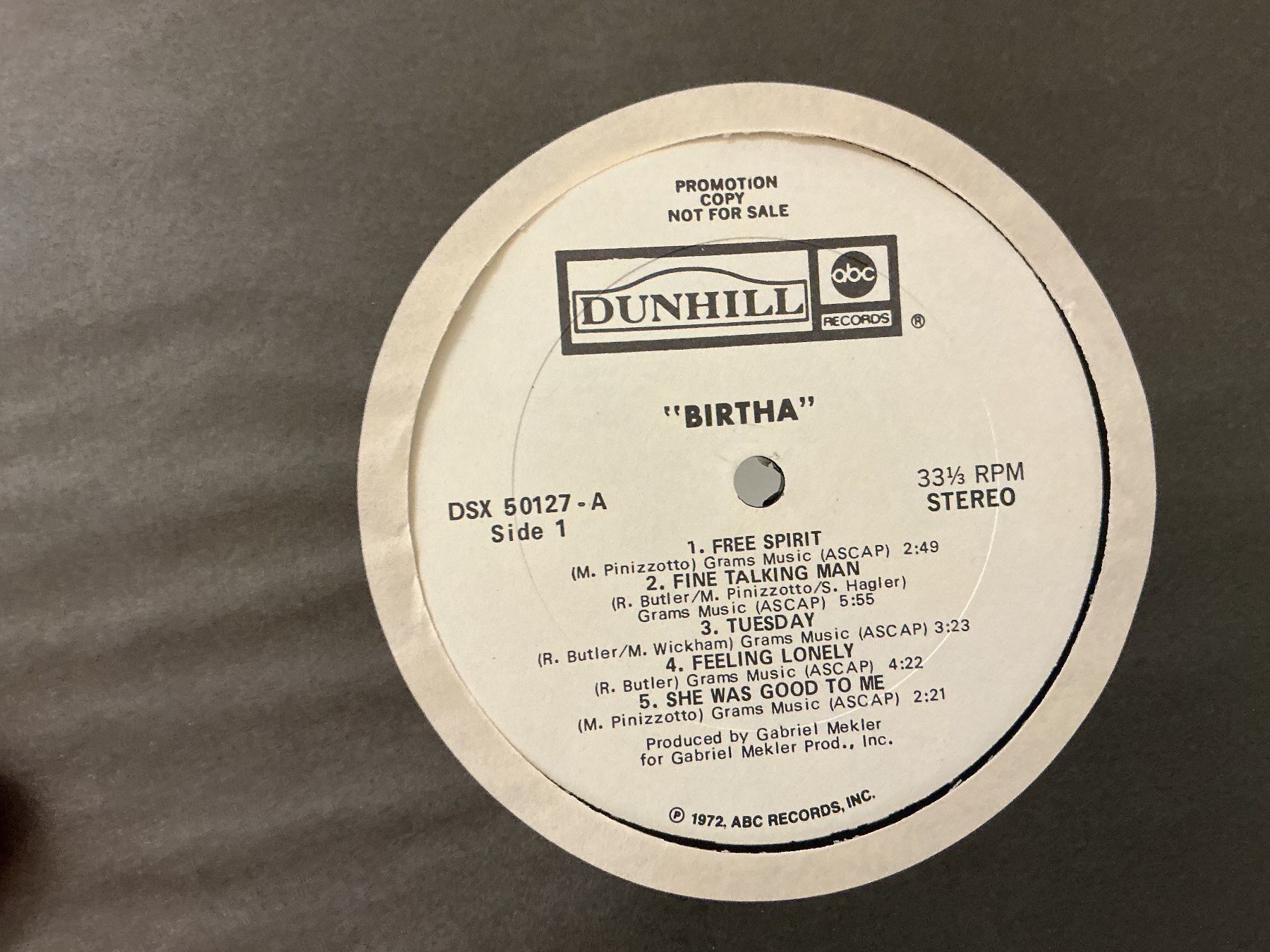 Schallplatten: Birtha LP – Gebraucht aus Winterthur von Tumko-Vinyl 3
