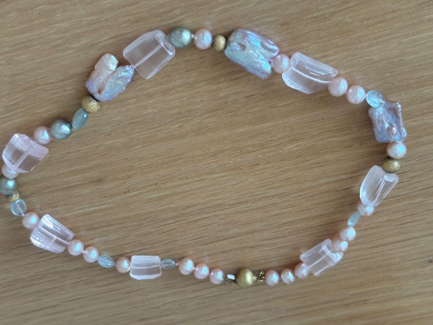Perle (finte): Luxus Elegante Multicolore Kette Echte Perlen – Usato da Biel-Bienne venduto da Roserosse13 3