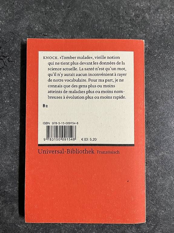 Bücher: Knock ou Le Triomphe de la Médecine – Gebraucht aus Giswil von Propper1 1