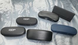 Lot de 6 étuis à lunettes divers marques comme neuves