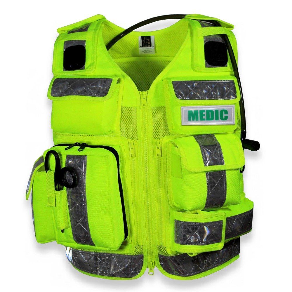 Gilet & Giacche: Gilet intervention/medic haute visibilité – Usato da Bern venduto da Thorsen31 5