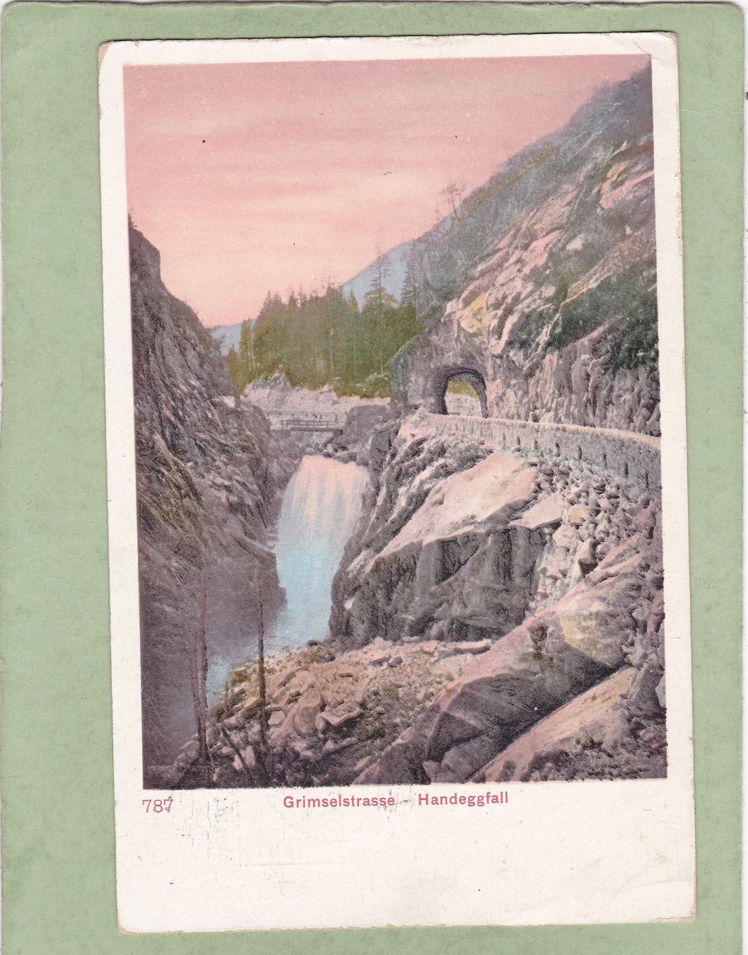 Cartes postales: Grimselstrasse Handeggfall 1924 – D'occasion à Herisau par Lisegrat2008
