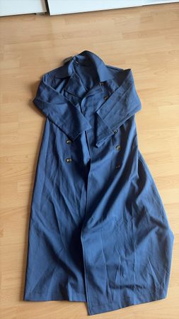 Langer Mantel von Zaful in Blau Grösse S neu mit Etikett